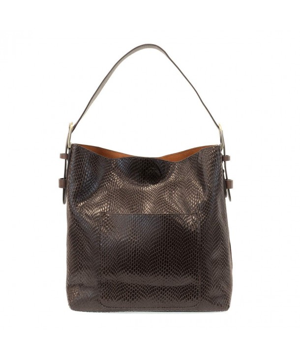 Joy Susan Python Handbag Chocolate