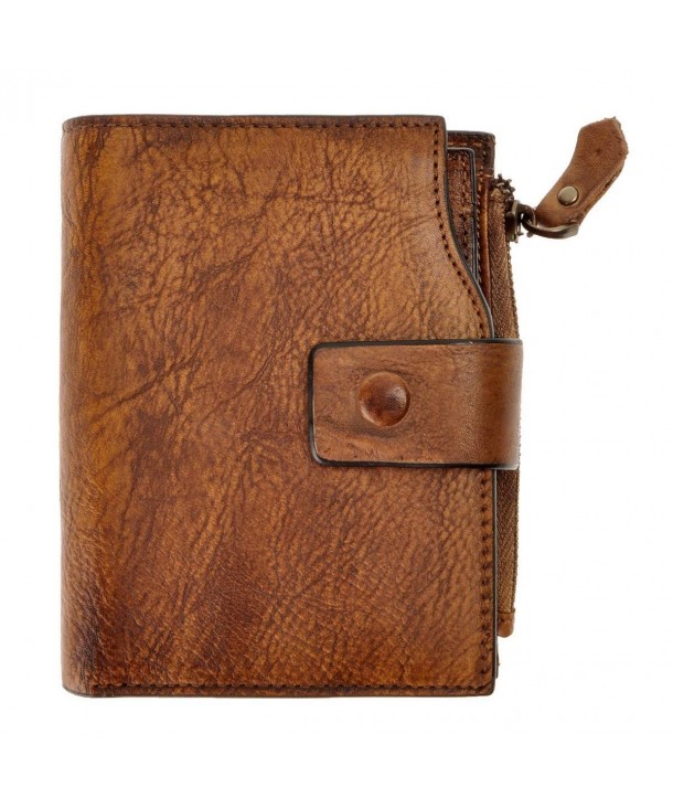 ZLYC Vintage Handmade Leather Wallet