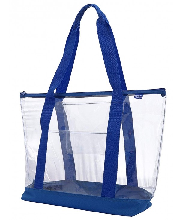 Clear ZIPPER color bottom Royal