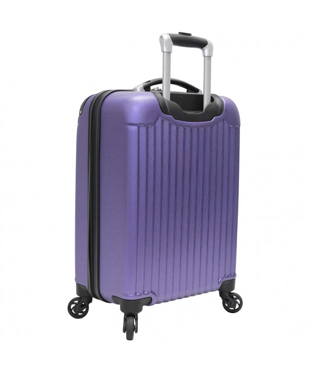 Luggage Carry On 20 inch ABS Hard Case Rolling Suitcase With Spinner ...