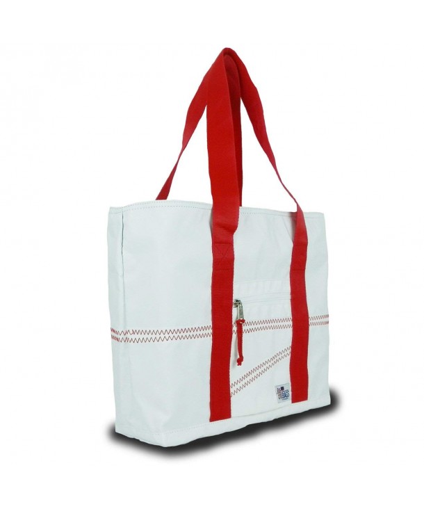 SailorBags Sailcloth White Straps Medium