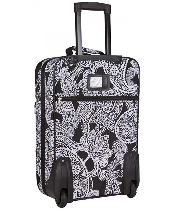 paisley print luggage