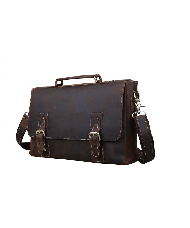 Leather Briefcases Laptop Messenger Shoulder