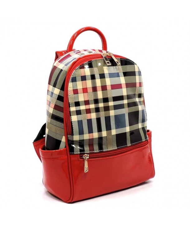 red tartan plaid handbags