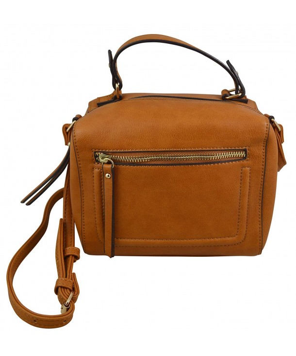 Katie Leather Crossbody Elegant Satchel