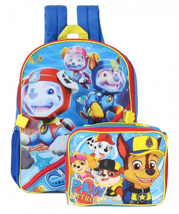 Boys' Paw Patrol Backpack with Lunch- Blue- One Size - Blue - CO18DTM2ZHO