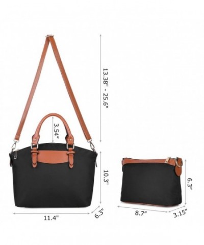 Handbags for Women 2 Pcs Water-resistant Oxford Lightweight Shoulder ...