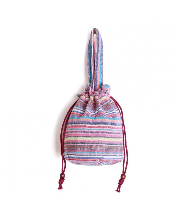 Stylish Shoulder Fabrics Multicolored Drawstring