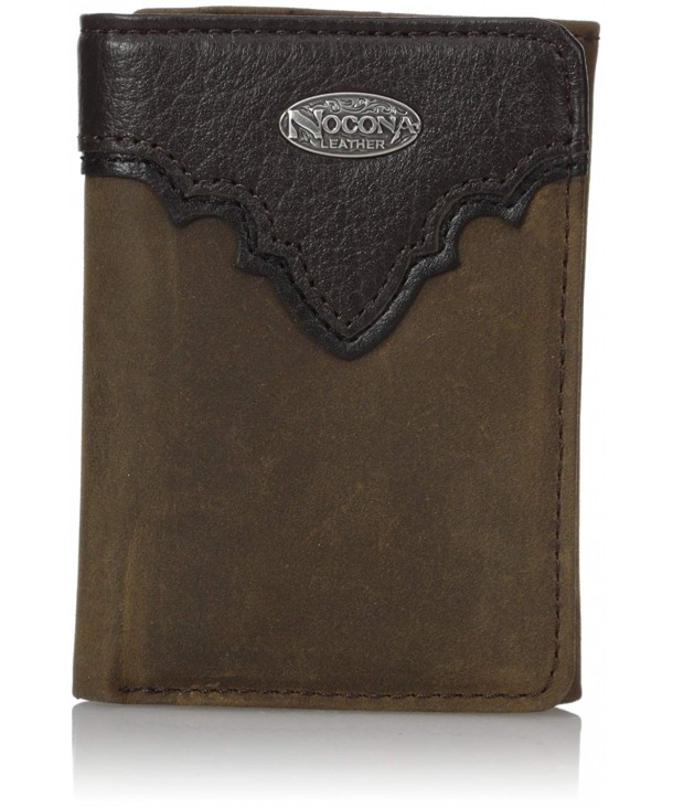 Nocona Dristresed Brand Trifold Brown