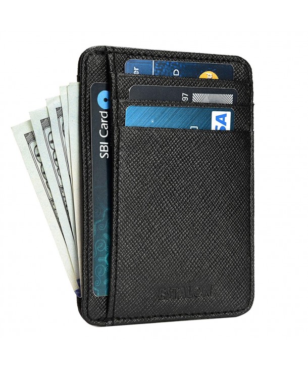 RFID Front Pocket Leather Wallet