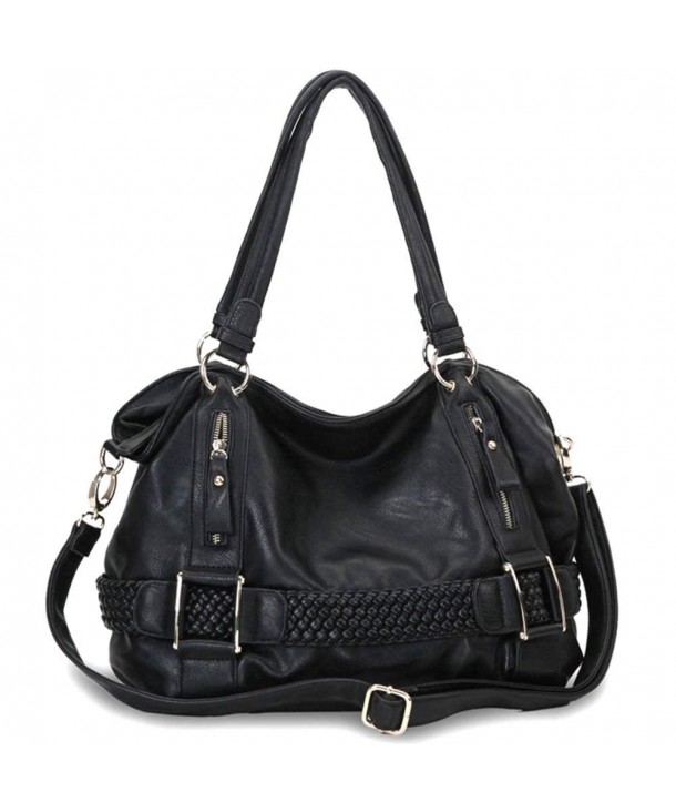 Samantha Weave Belt Hobo Handbag - Black - CE118O00TE7