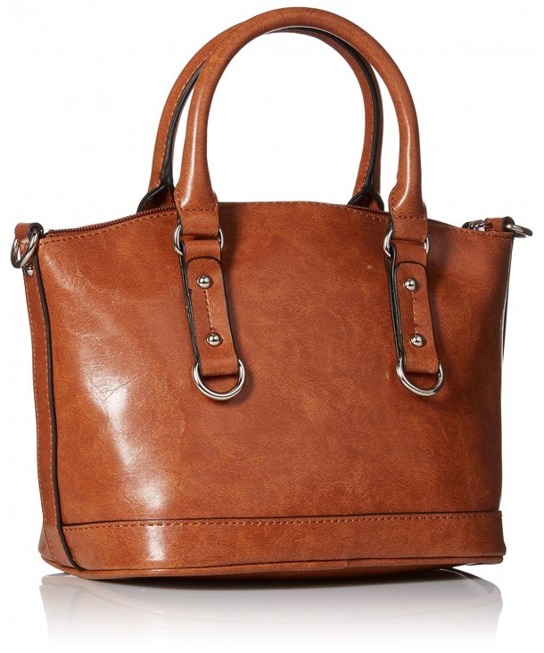 Kimberley Small Dome Satchel Bag - Cognac - CH1234YY6E1