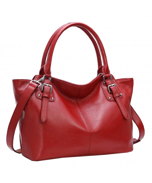 Leather Handbags Shoulder Designer Handbag - Wine - CQ182SARG2K
