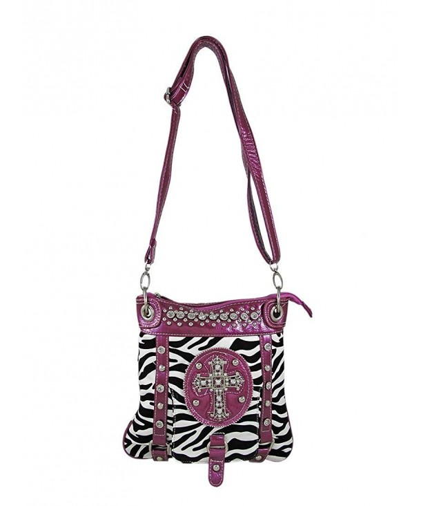 Zebra Print Rhinestone Womens Purple