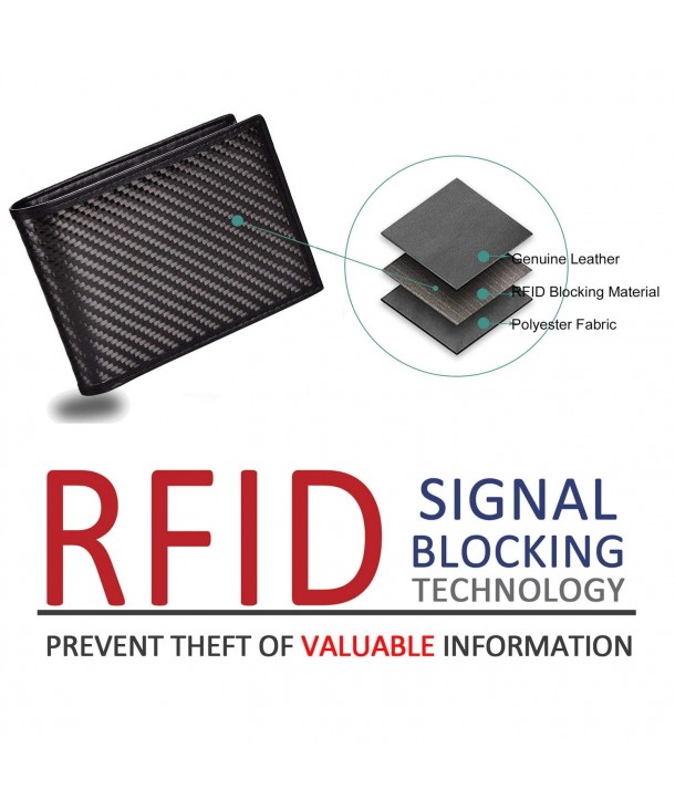 Men's Wallet - RFID Blocking Bifold Trifold Genuine Leather Slim Wallet ...