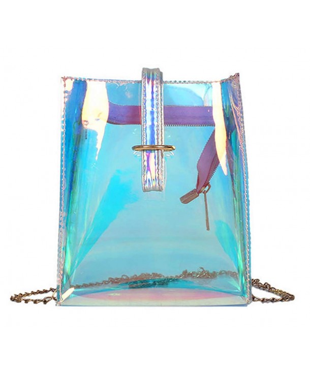 Mini Hologram Clear Crossbody Purse Holographic Transparent Phone Bag ...