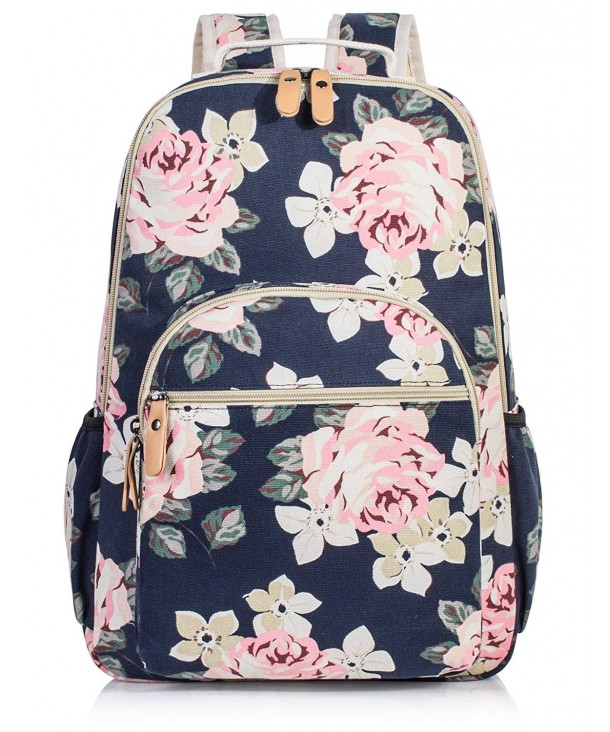 Backpack for Teenage Girls- Floral College Student School School Canvas ...