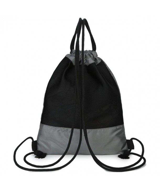 Drawstring Backpack Sports Gym Bag Drawstring String Rope Sackpack ...
