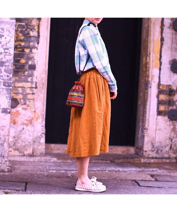 Stylish Hobo Shoulder Cotton Fabrics Bag Multicolored Travel Drawstring ...
